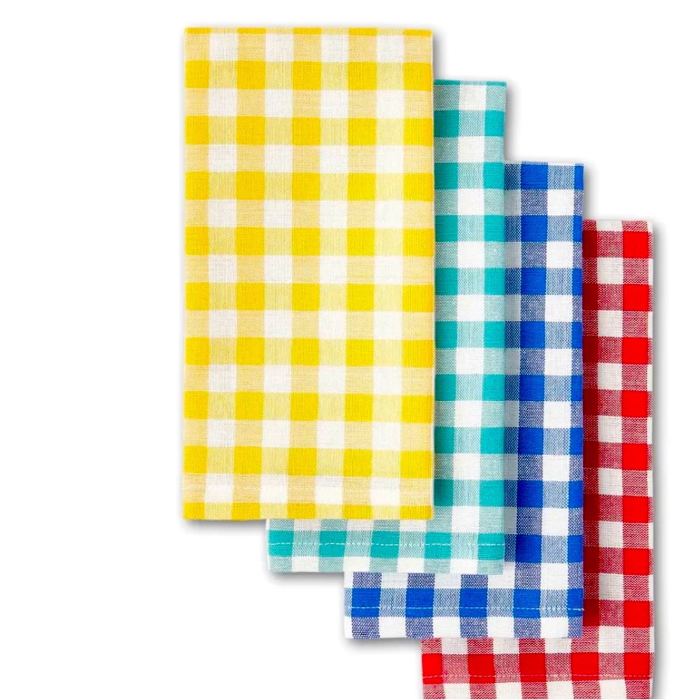 New Pioneer Woman gingham dinner napkins 4 new in package